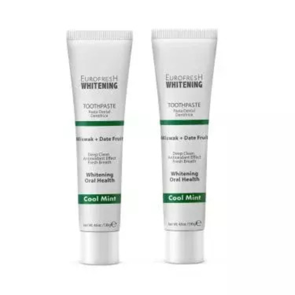 Eurofresh Whitening Miswak & Date Fruit Toothpaste Set of 2